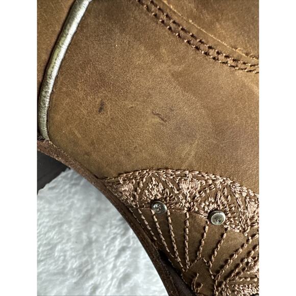 Lane Women's Sz 11 Boot Barn X Calypso Leather Western Bridal Snip Toe NWOT - Picture 11 of 11